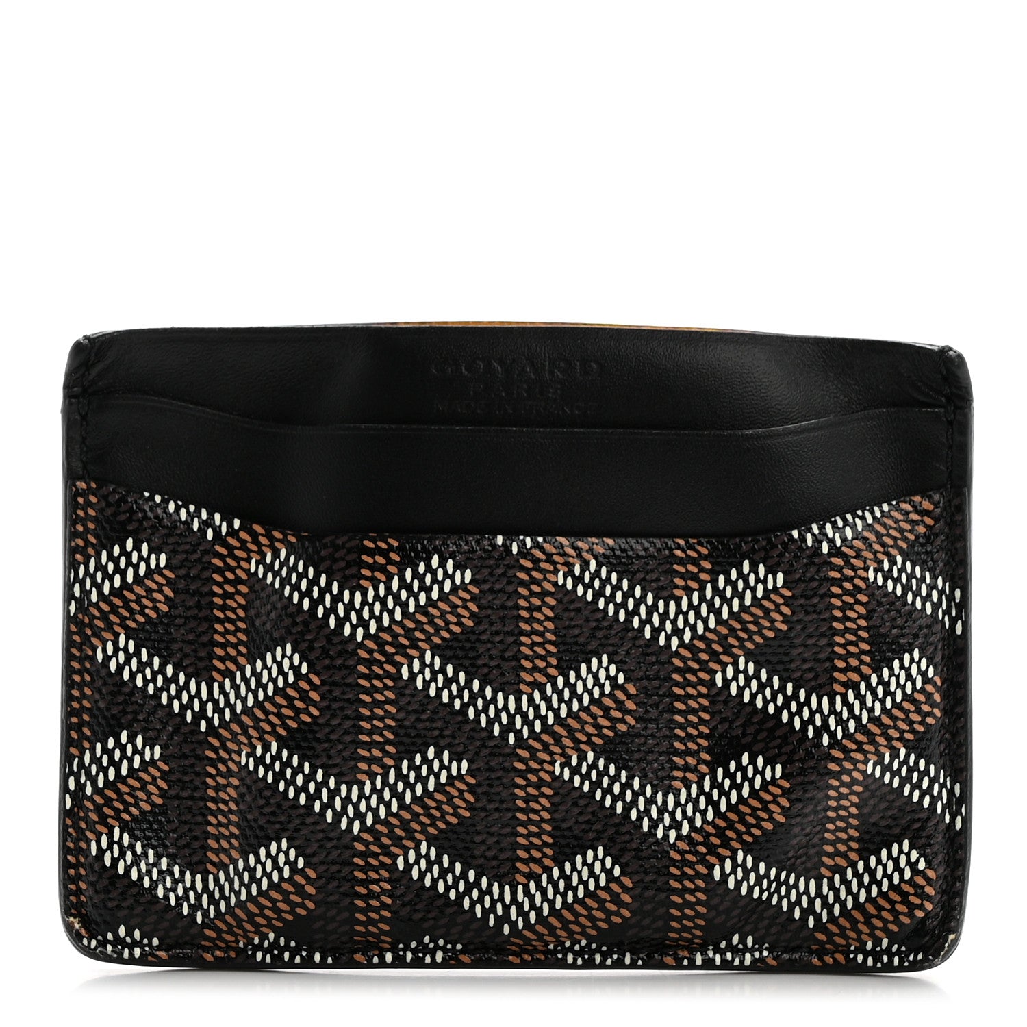 Goyard Goyardine Saint Sulpice Card Holder Black 1 of 9