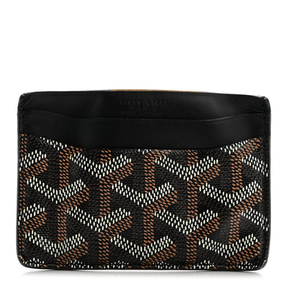 Goyard Goyardine Saint Sulpice Card Holder Black 1 of 9