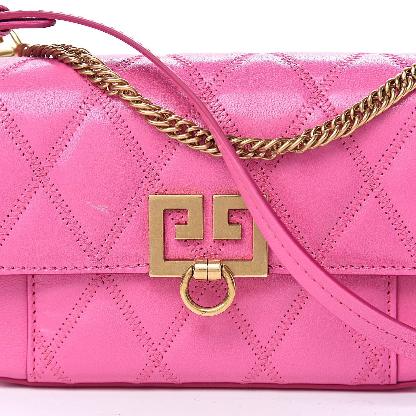 Goatskin Quilted GV3 Mini Pocket Convertible Bag Pink