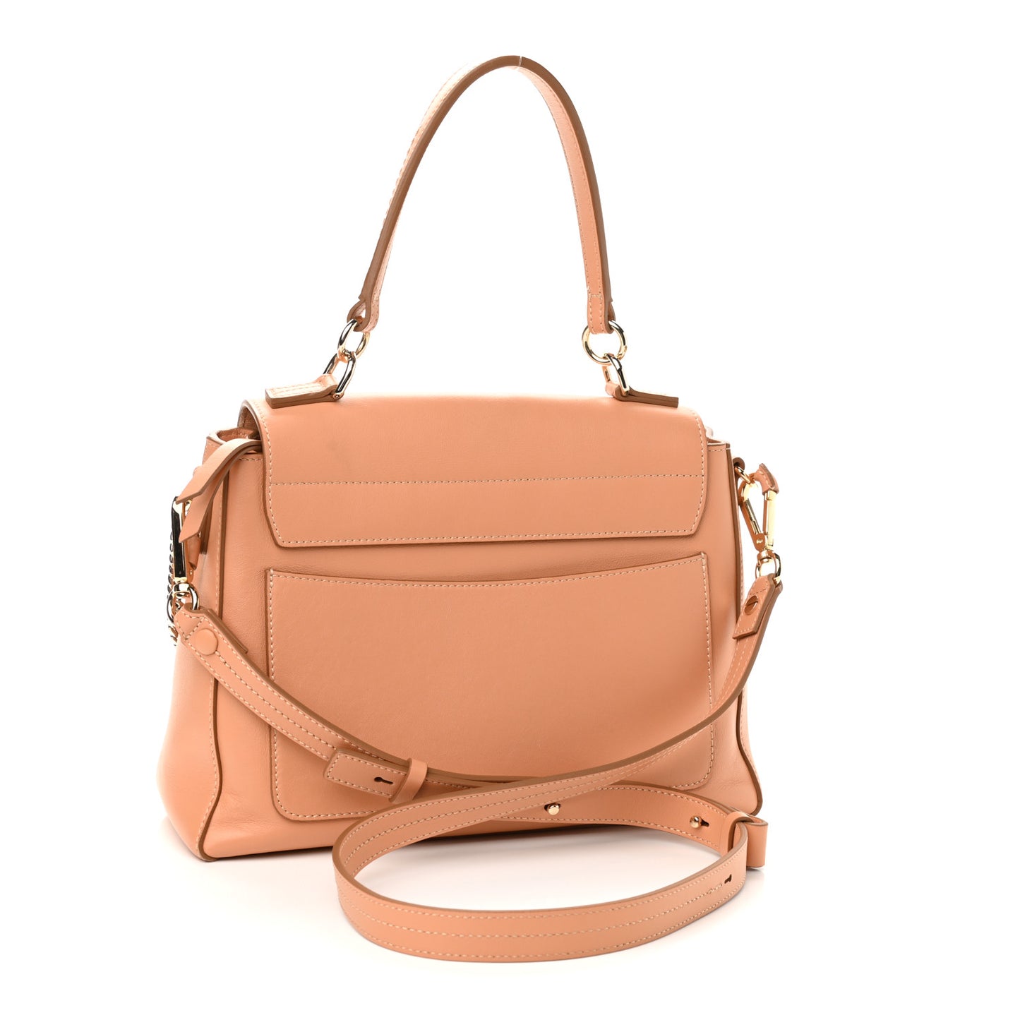 Calfskin Faye Day Shoulder Bag Blushy Pink