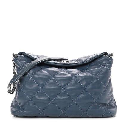Chanel Calfskin Love Me Tender Shoulder Bag Blue 1 of 8