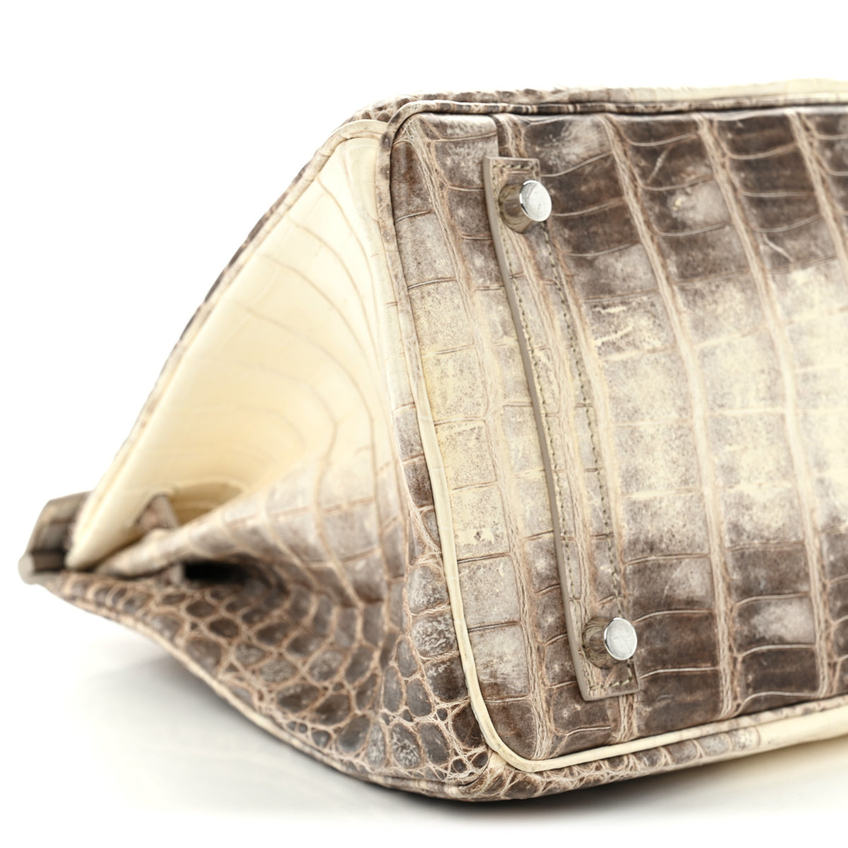 Matte Niloticus Crocodile Himalaya Birkin 30 Blanc