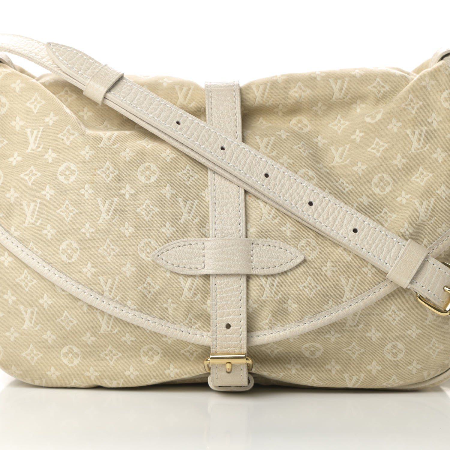 Louis Vuitton Monogram Mini Lin Saumur Dune 9 of 15