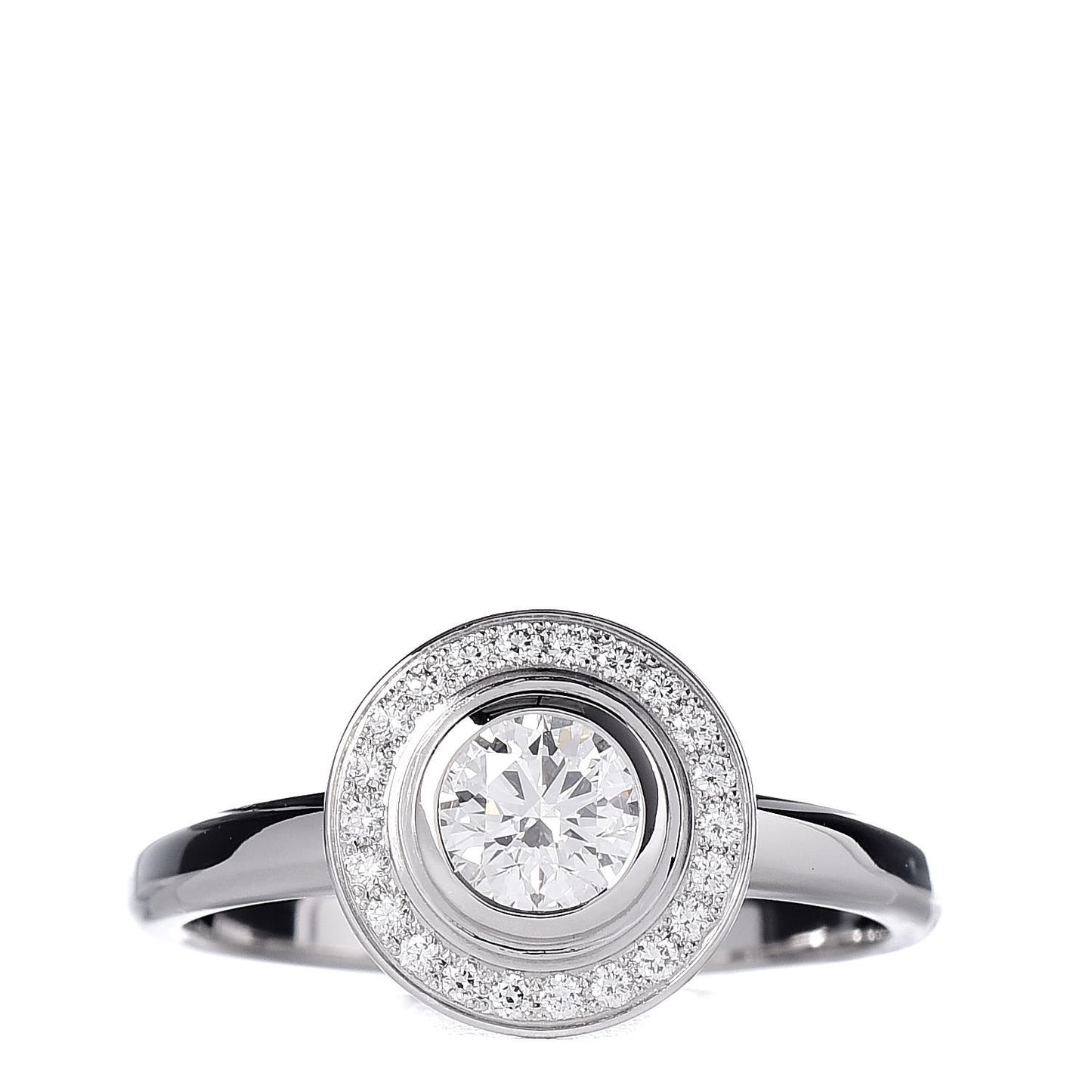Platinum Diamond .46ct D'Amour Solitaire Engagement Ring 50 5.25