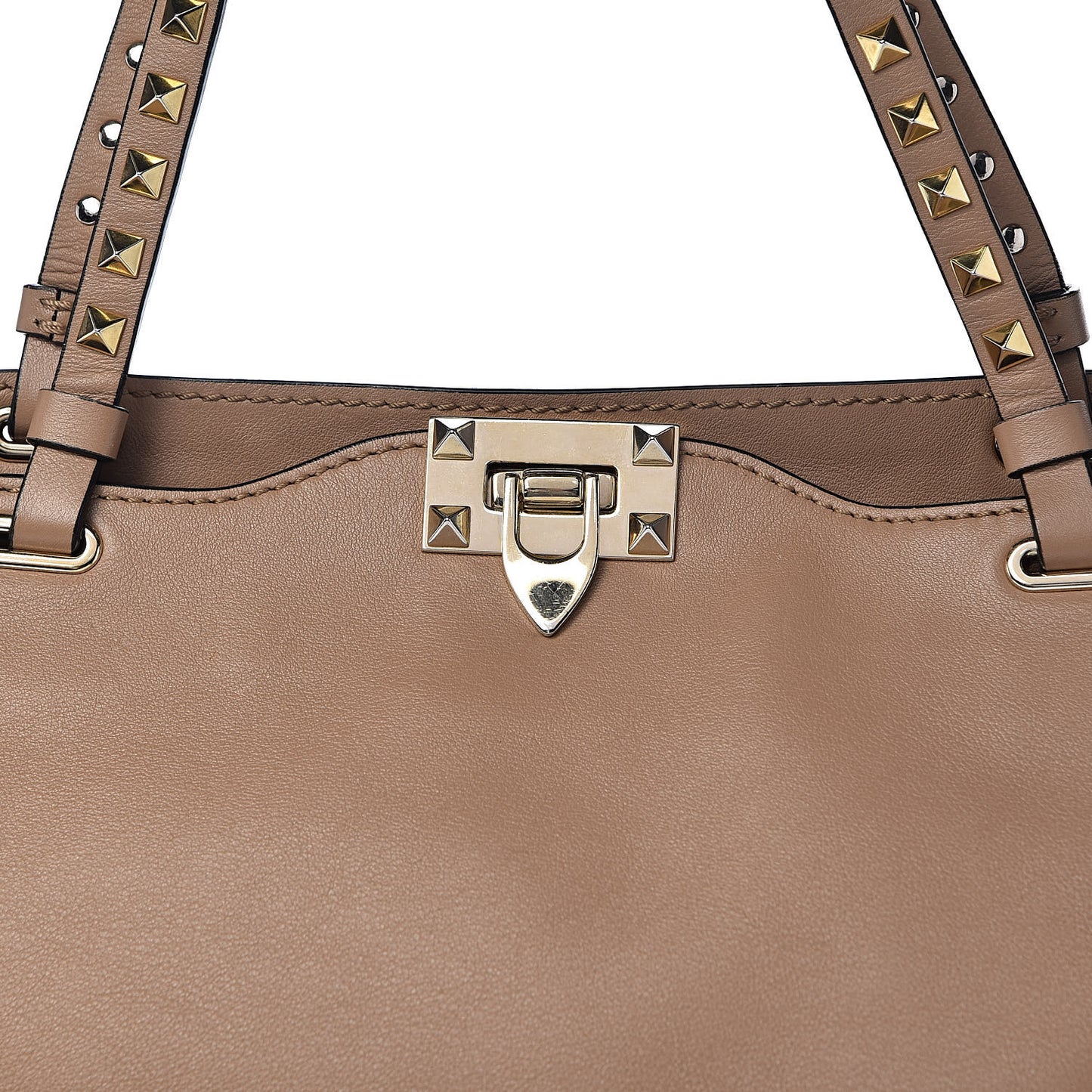Vitello Medium Rockstud Tote Alpaca