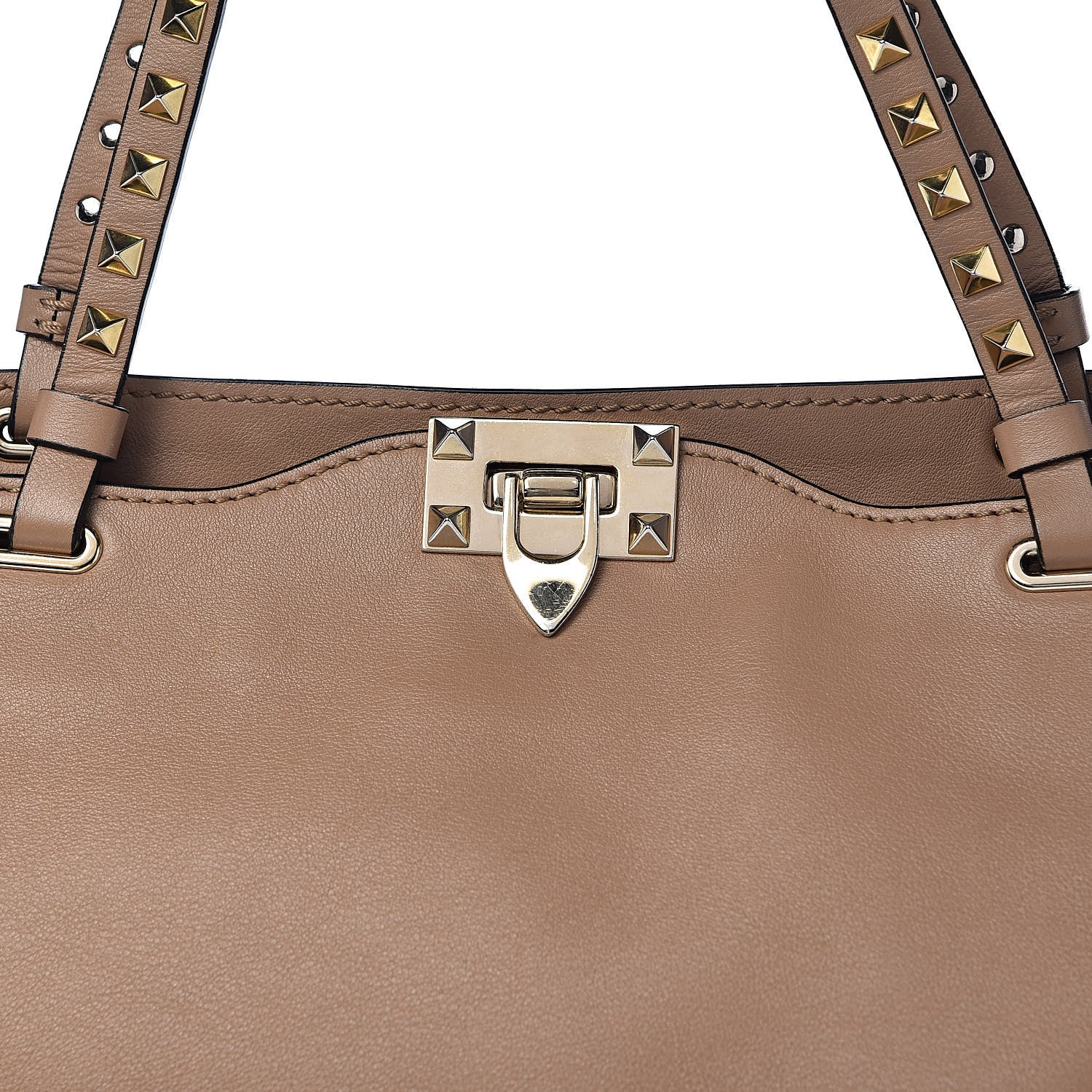 Valentino Garavani Vitello Medium Rockstud Tote Alpaca 12 of 12