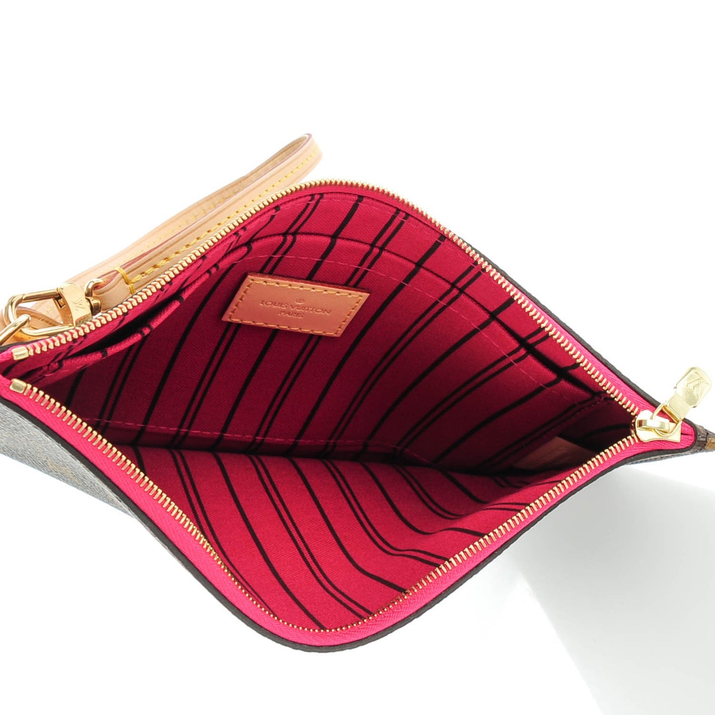 Monogram Neverfull MM GM Pochette Fuchsia