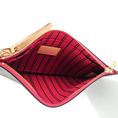 Louis Vuitton Monogram Neverfull MM GM Pochette Fuchsia 5 of 8