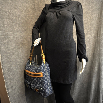 Louis Vuitton Denim Baggy GM Blue 2 of 9