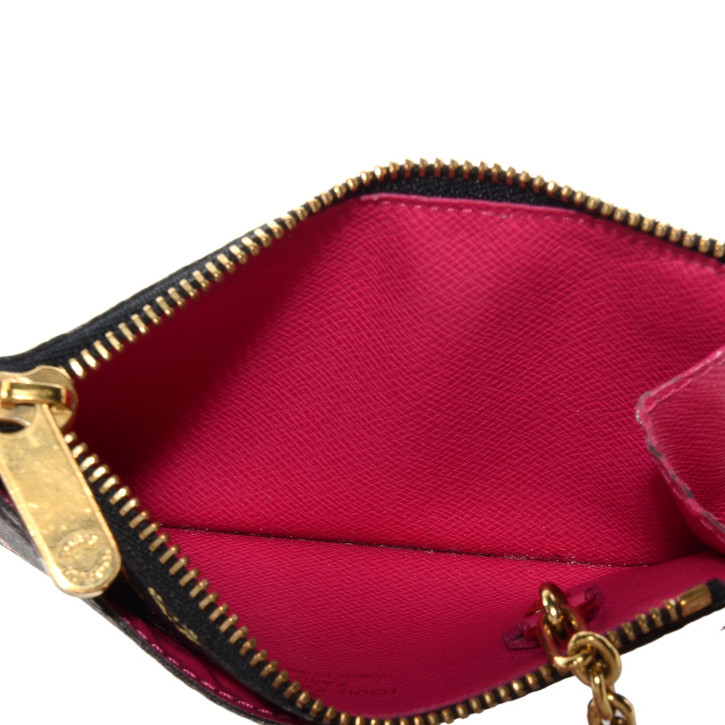 Monogram Multicolor Key Pouch Black