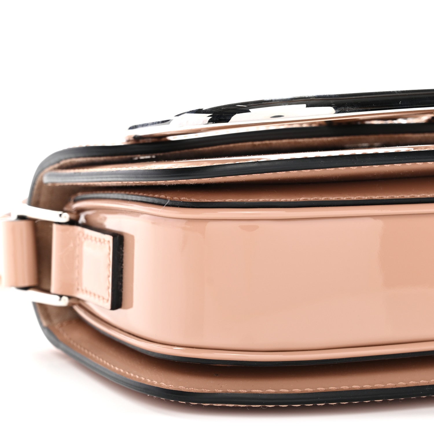 Valentino Garavani Patent Small Supervee Crossbody Bag Rose Cannelle 8 of 10