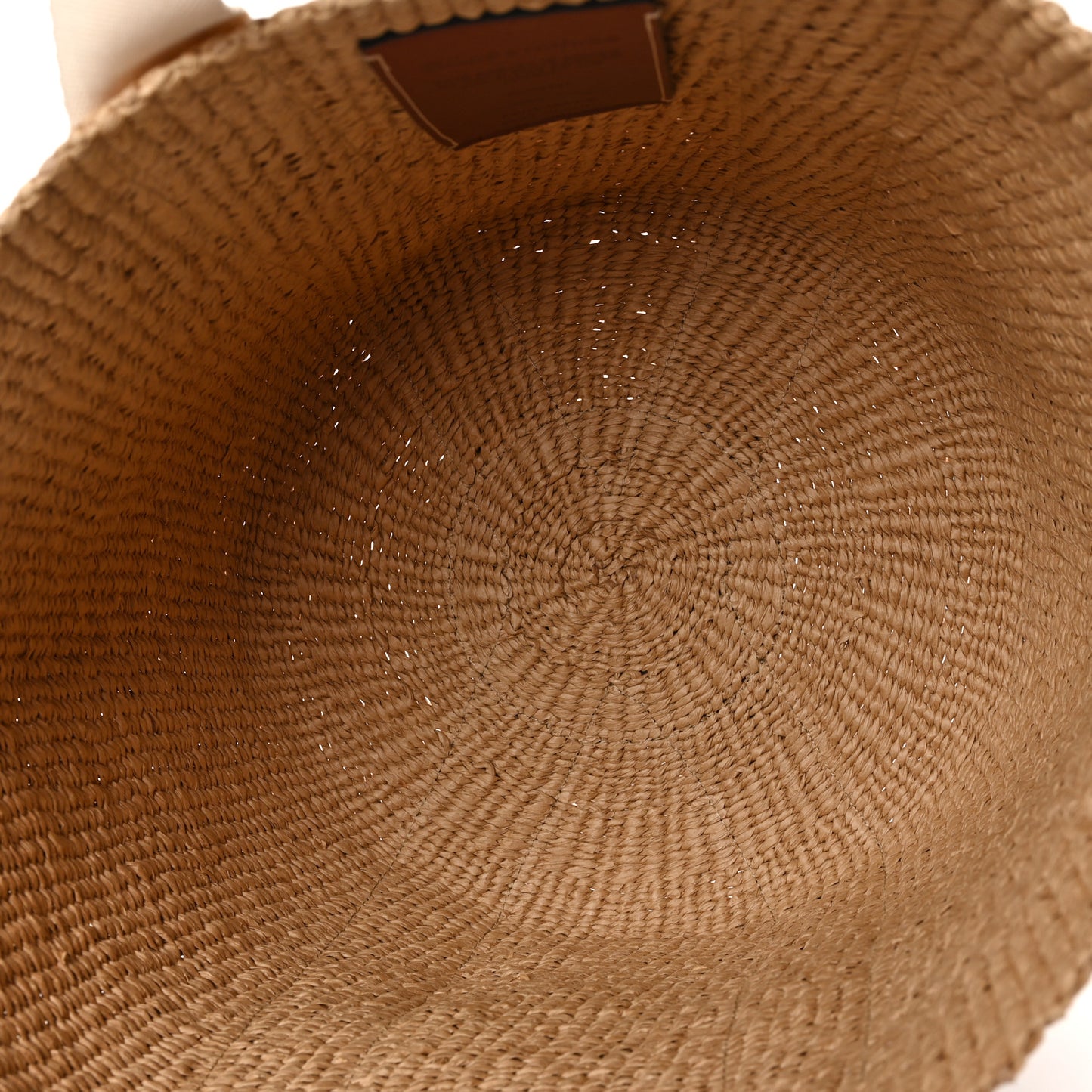 Raffia Large Woody Tote White