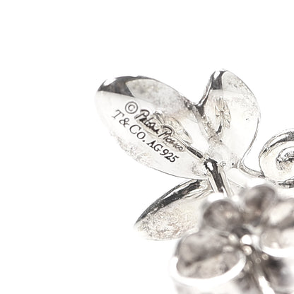 Tiffany Sterling Silver Paloma Picasso Olive Leaf Earrings 4 of 4