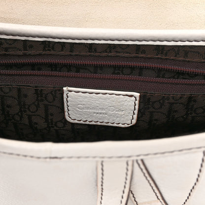 Christian Dior Calfskin Saddle Bag White 6 of 11