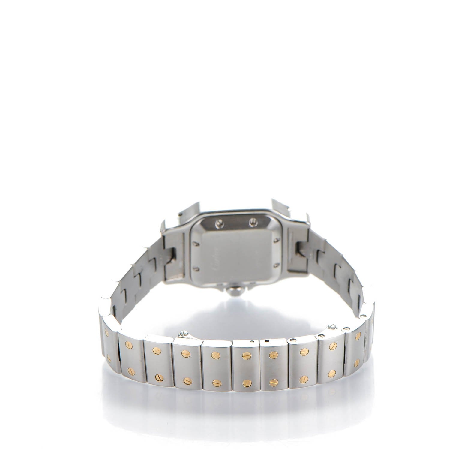 Cartier Stainless Steel 18K Yellow Gold 24mm Santos De Cartier Galbee Automatic Watch 4 of 8