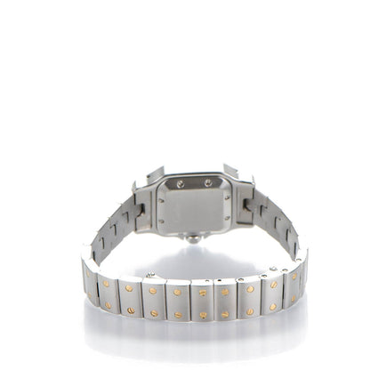 Cartier Stainless Steel 18K Yellow Gold 24mm Santos De Cartier Galbee Automatic Watch 4 of 8
