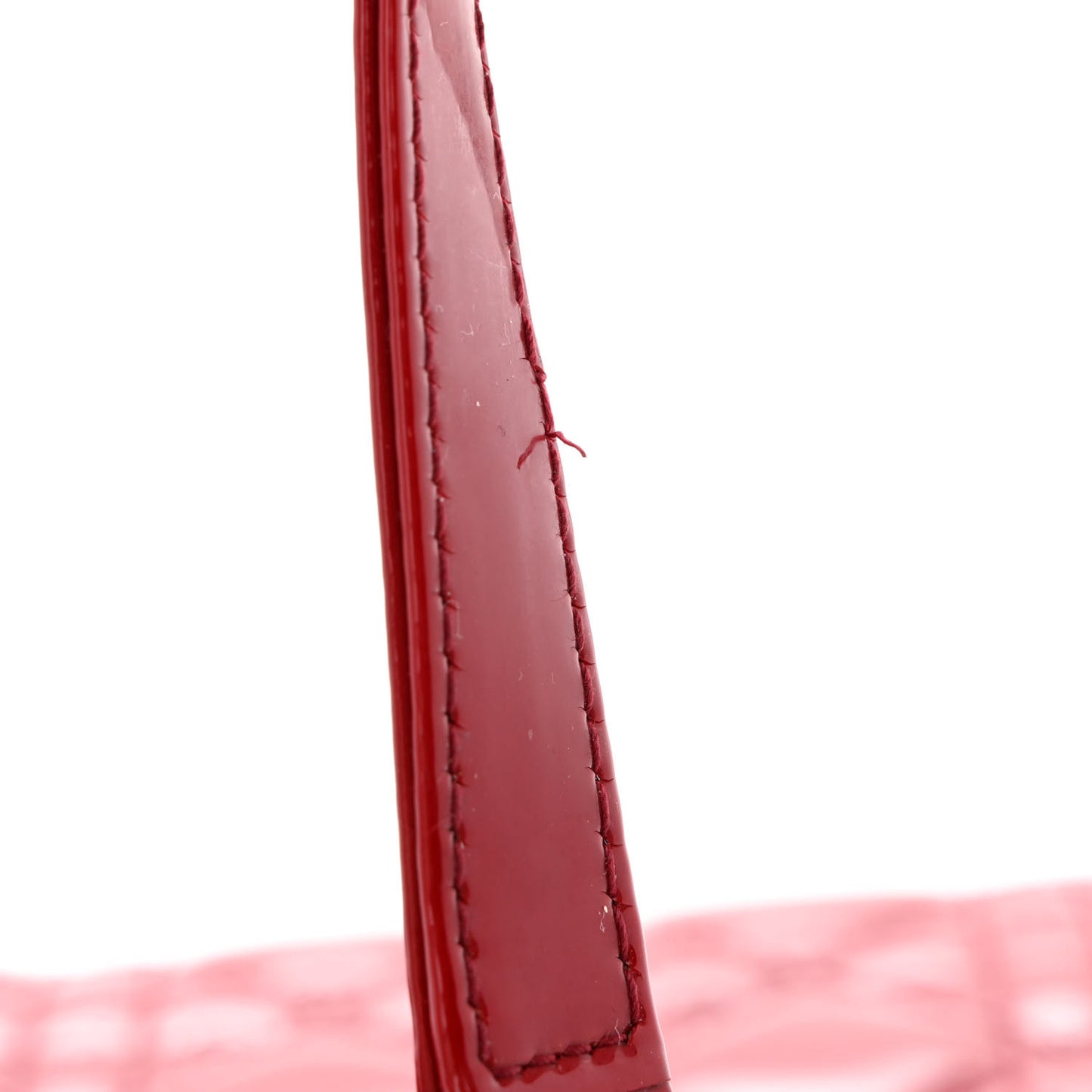 Patent Cannage Medium Lady Dior Red