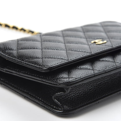 Chanel Caviar Quilted Wallet On Chain WOC Black 5 of 11