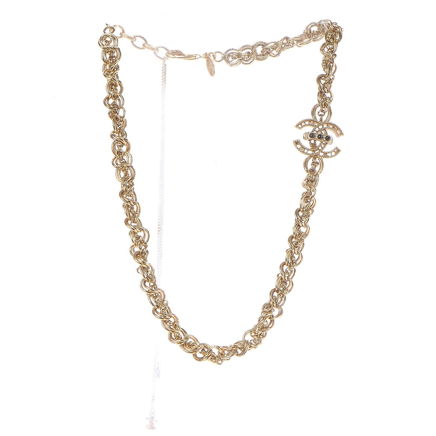 Chain CC Short Necklace Gold