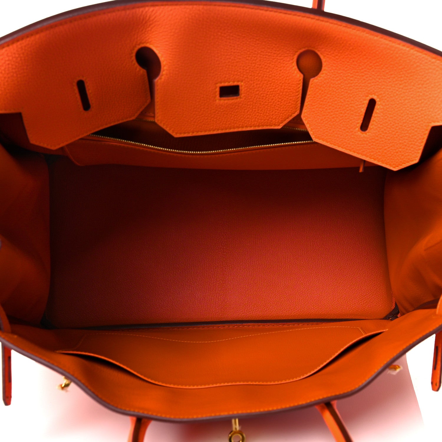 Hermes Togo Birkin 40 Orange Poppy 5 of 10