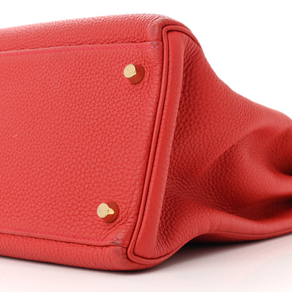 Hermes Togo Kelly Retourne 35 Rouge Casaque 10 of 13