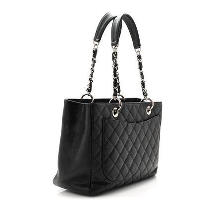 Chanel Caviar Quilted Grand Shopping Tote GST Black 3 of 10