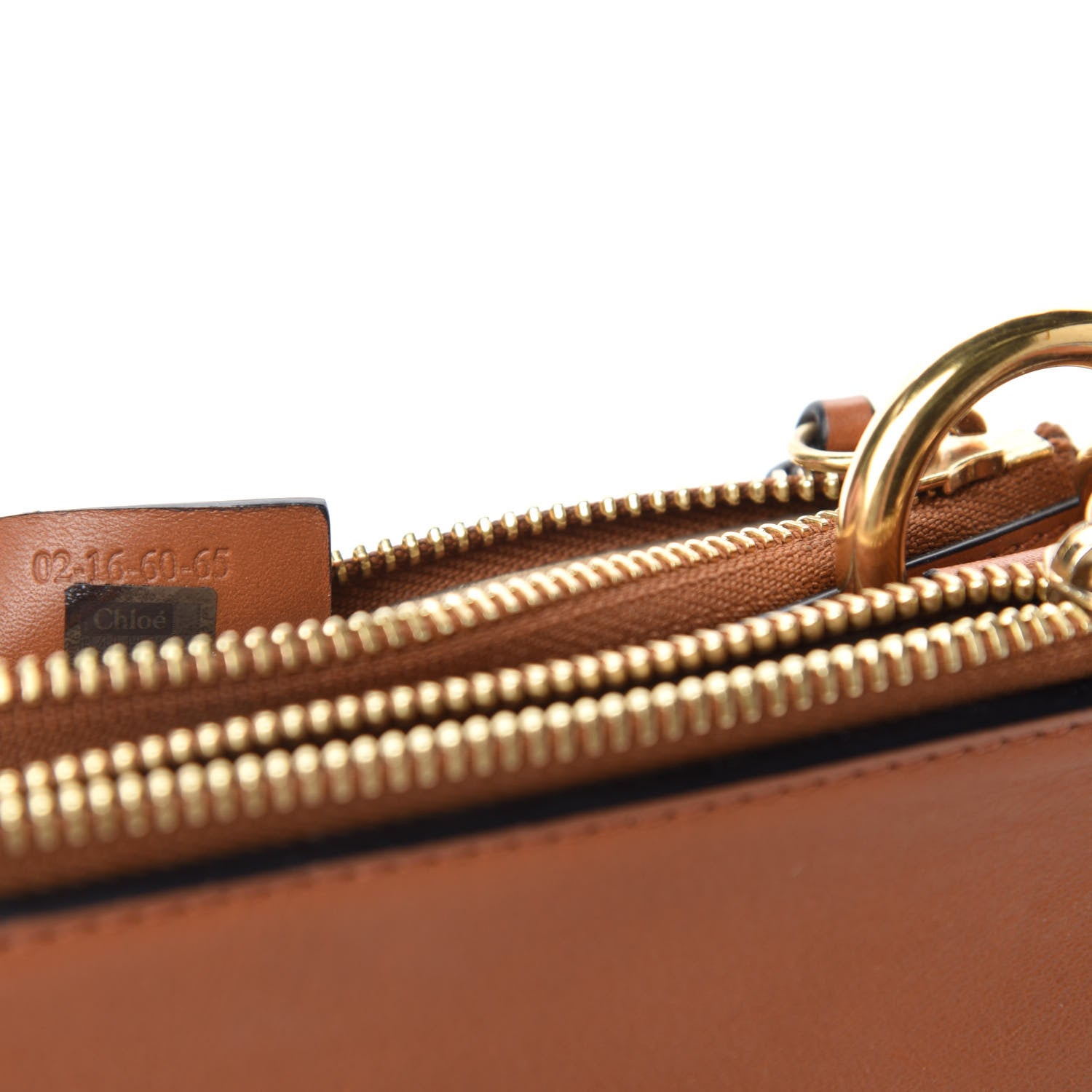 Chloe Calfskin Suede Rainbow Patchwork Small Jane Fringe Bag Caramel 9 of 10