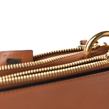 Chloe Calfskin Suede Rainbow Patchwork Small Jane Fringe Bag Caramel 9 of 10