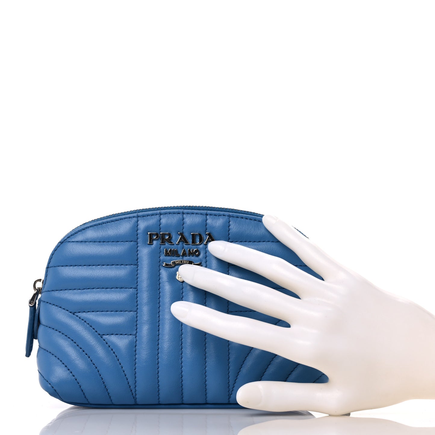 Soft Calfskin Diagramme Wristlet Pouch Bag Astrale