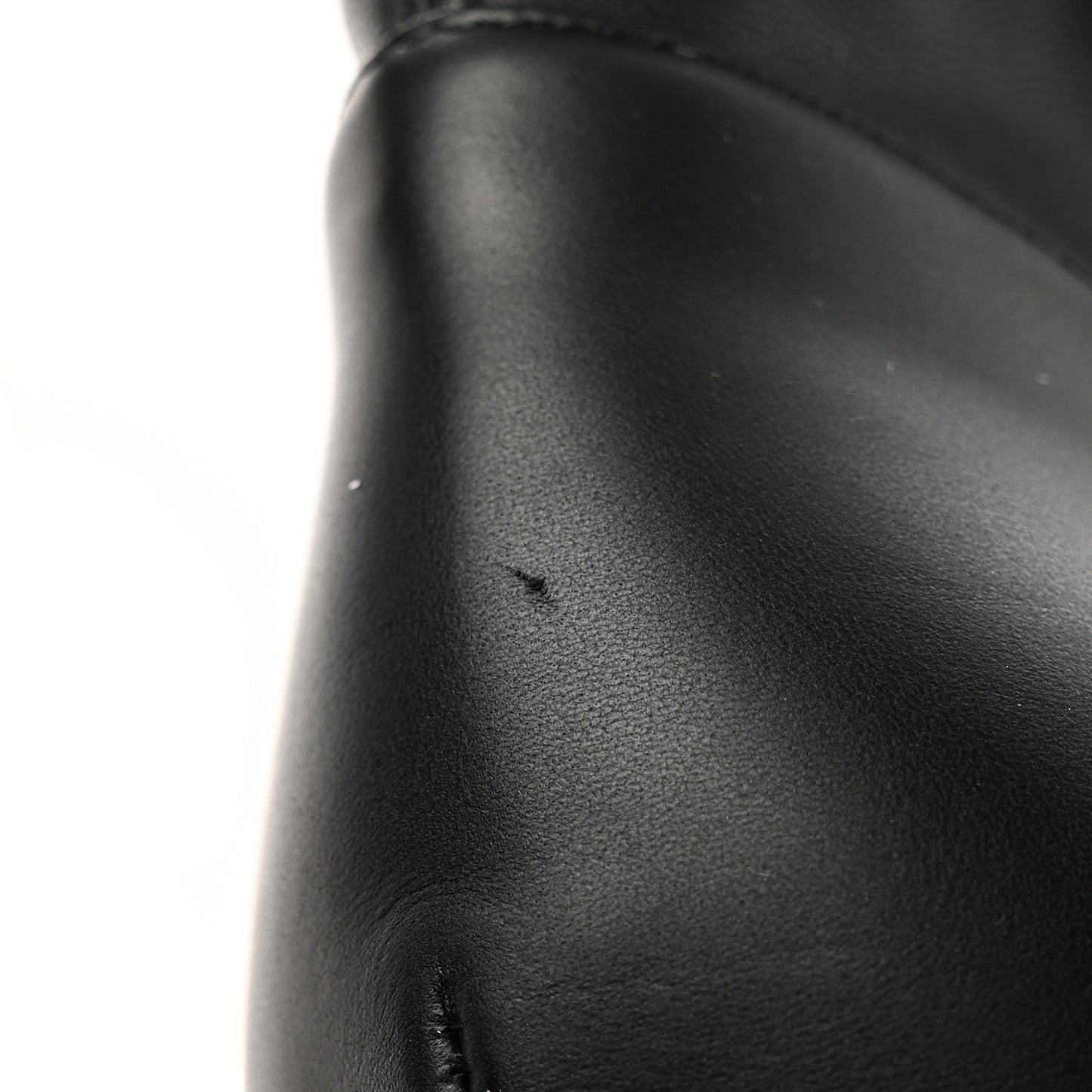 Calfskin Silhouette Ankle Boots 38.5 Black