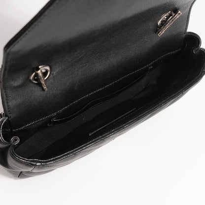 Saint Laurent Sheepskin Matelassé Monogram Classic Baby Chain Bag Black 5 of 9