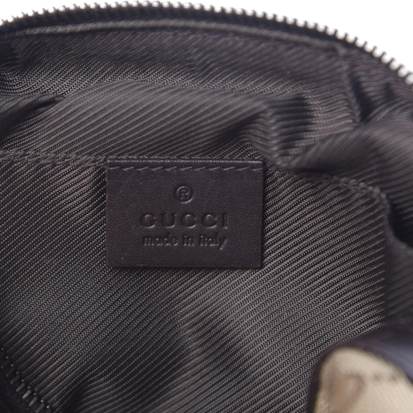 Monogram Web Small Cosmetic Case Dark Brown