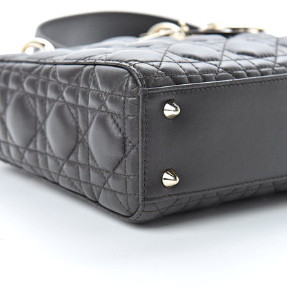 Christian Dior Lambskin Cannage Small Lucky Badges My Lady Dior Black 9 of 12