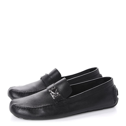 Louis Vuitton Calfskin Racetrack Moccasin Loafers 10.5 Black 3 of 16