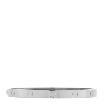 Cartier 18K White Gold LOVE Bracelet 19 1 of 7