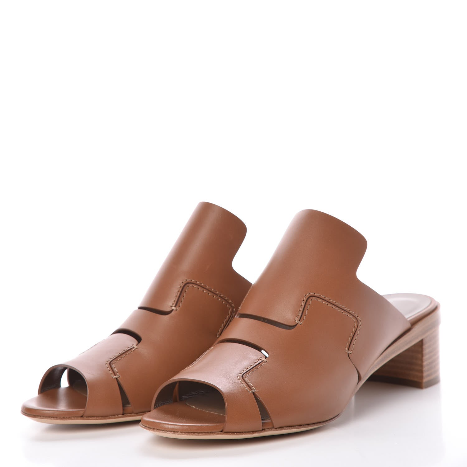 Hermes Calfskin Right Mules 39 Palissandre 3 of 10