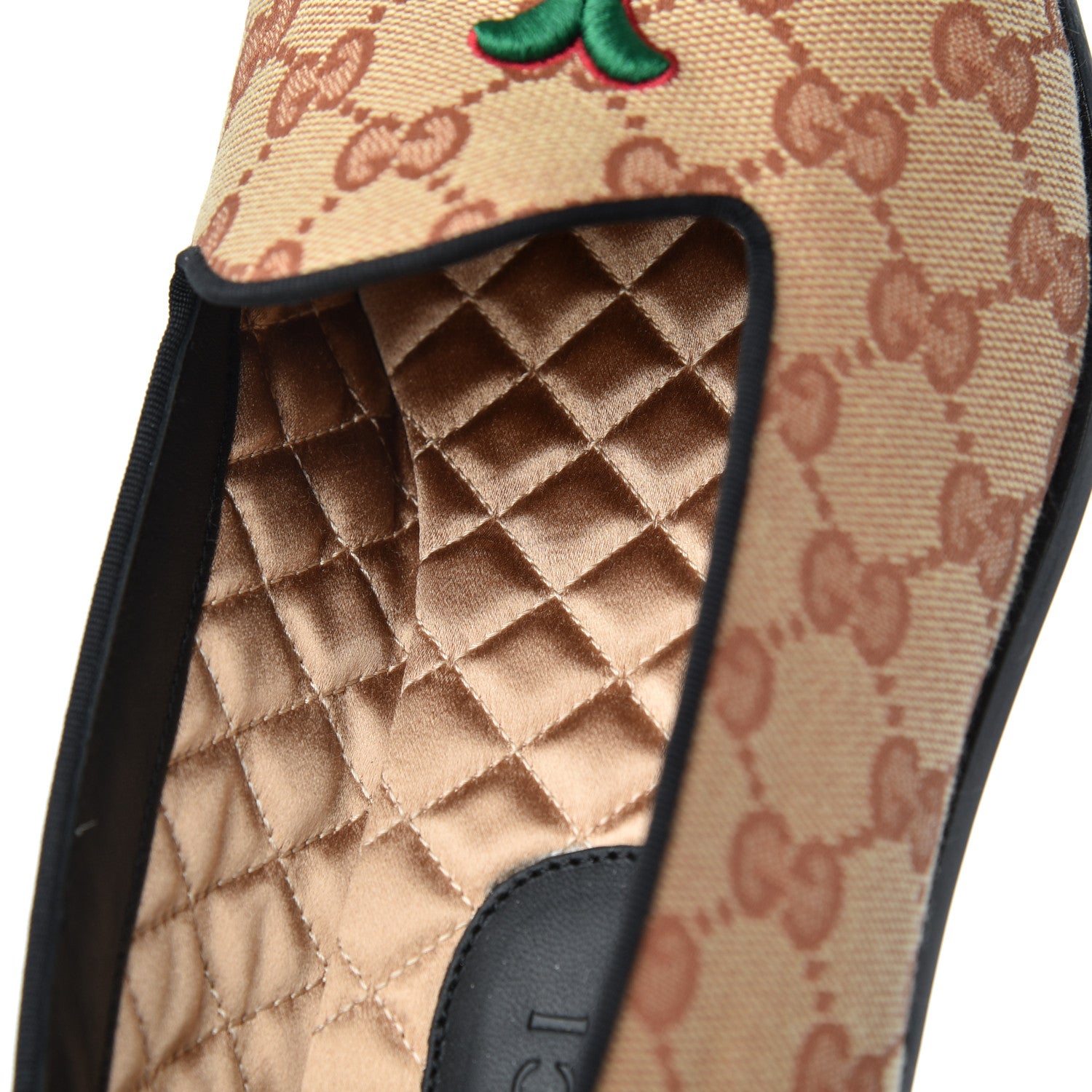 Gucci X MLB GG Monogram LA Dodgers Embroidered Mens Loafers 8.5 Beige Ruggine Black 9 of 19