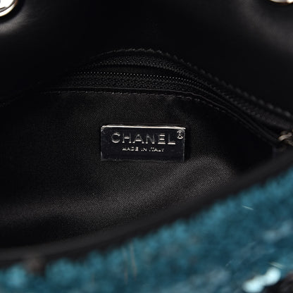 Chanel Sequin Lambskin Mini Flap Blue Black 6 of 11