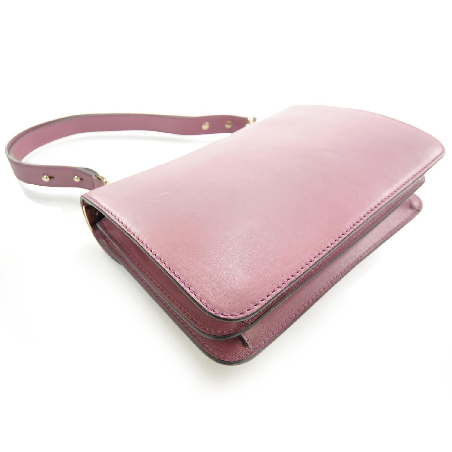 Gucci Calfskin 1973 Shoulder Flap Bag Mauve 5 of 10