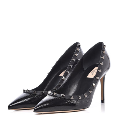 Valentino Garavani Patent Rockstud 85mm Pumps 40 Black 3 of 10
