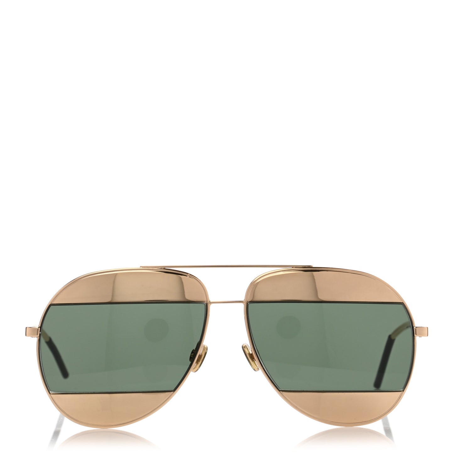 Split 1 Aviator Sunglasses Gold