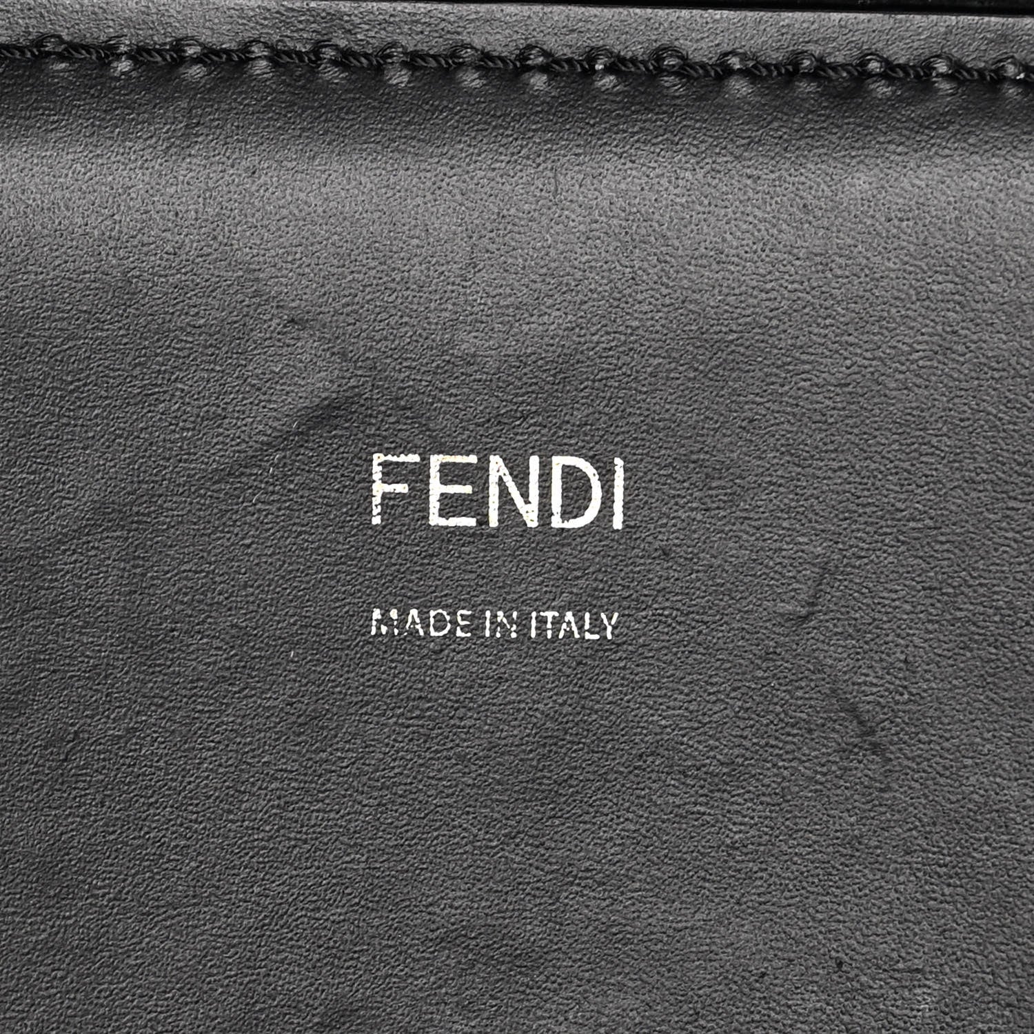 Fendi Vitello King Plexiglass Medium Fendi Sunshine Shopper Tote Black 6 of 10