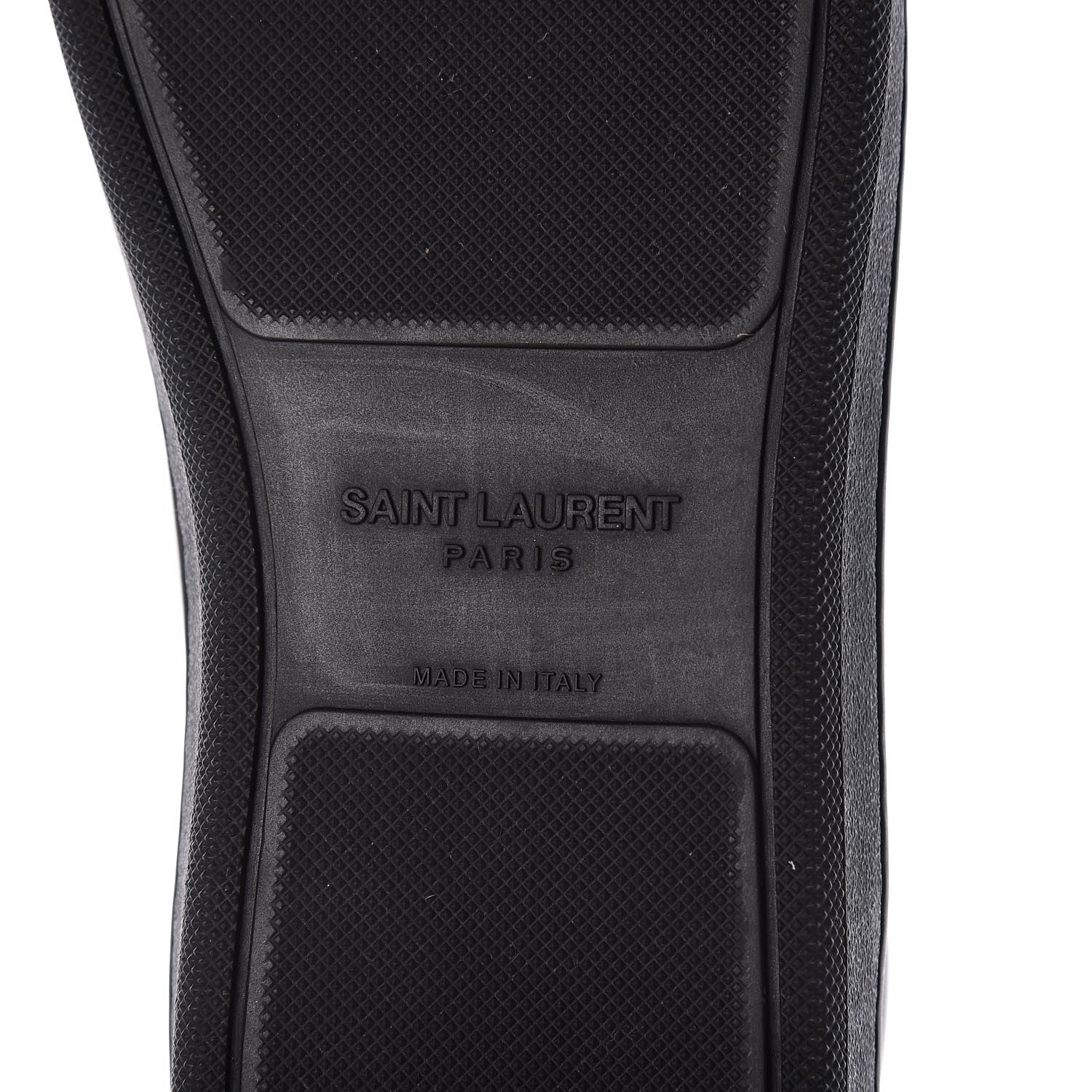 Saint Laurent Calfskin Metallic Ayers Signature Court Lips Sneakers 37 Oro Moon Black 14 of 18