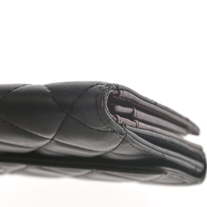 Chanel Lambskin Quilted Long Flap Wallet Black 21 of 23