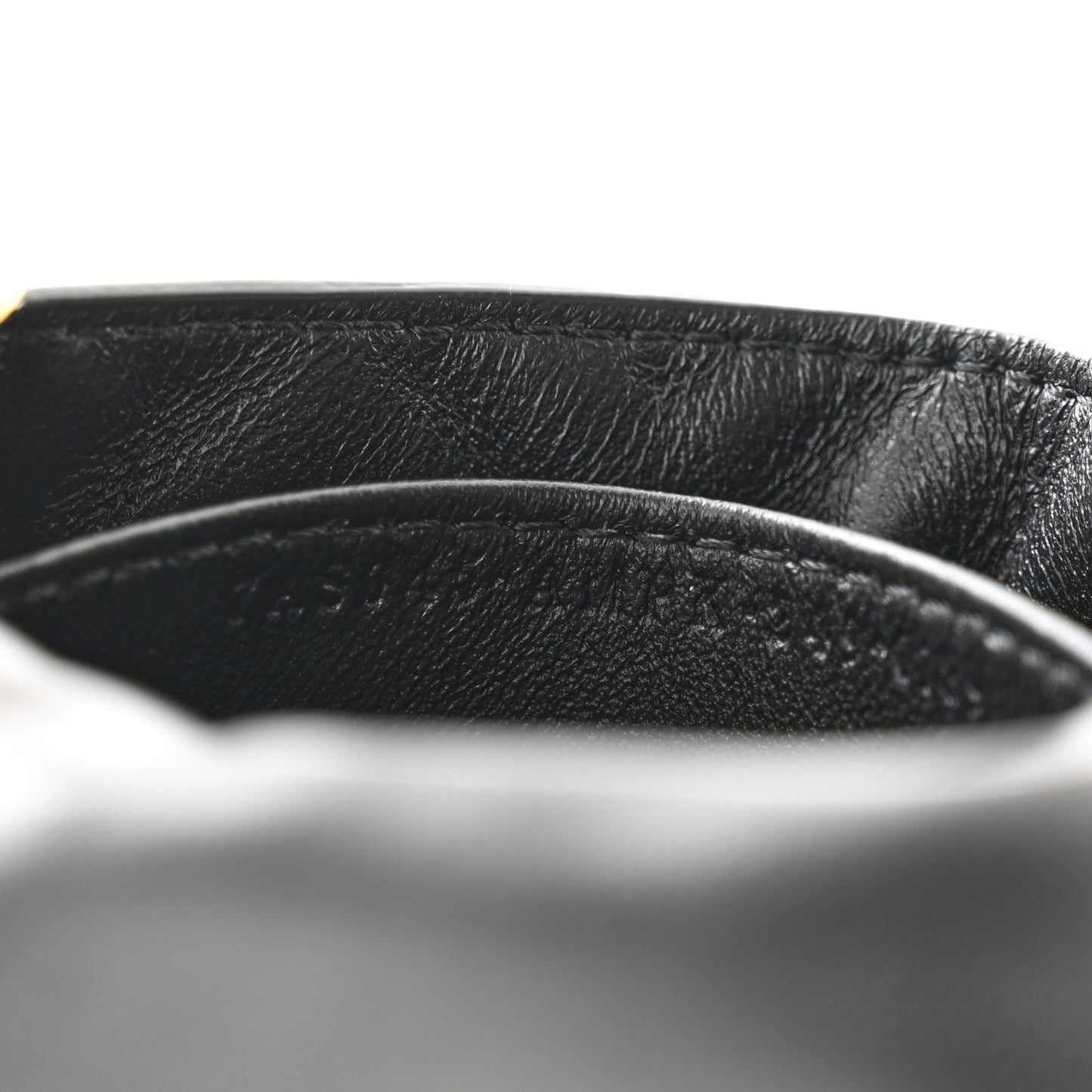 Nappa Matisse FF Embossed Nano Maxi Buckle Baguette Charm Black