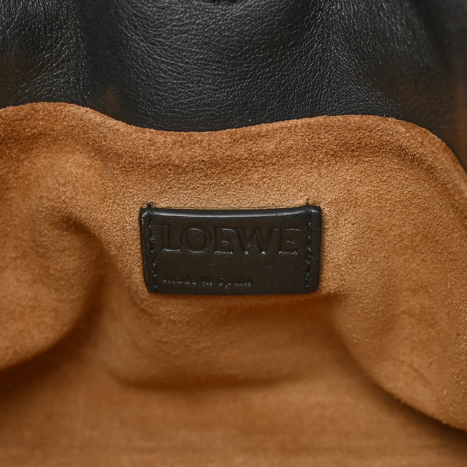 Loewe Calfskin Mini Flamenco Knot Clutch Black 6 of 9