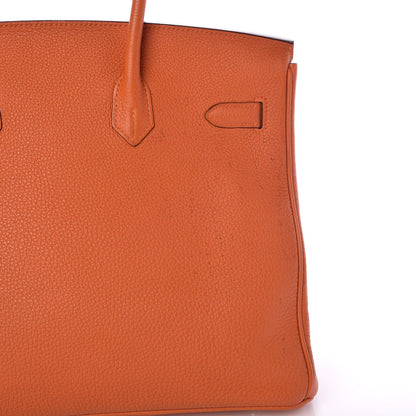 Hermes Togo Birkin 35 Orange 37 of 42