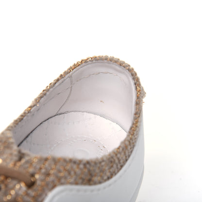 Chanel Fantasy Tweed Sneakers 39 Beige Gold 10 of 17