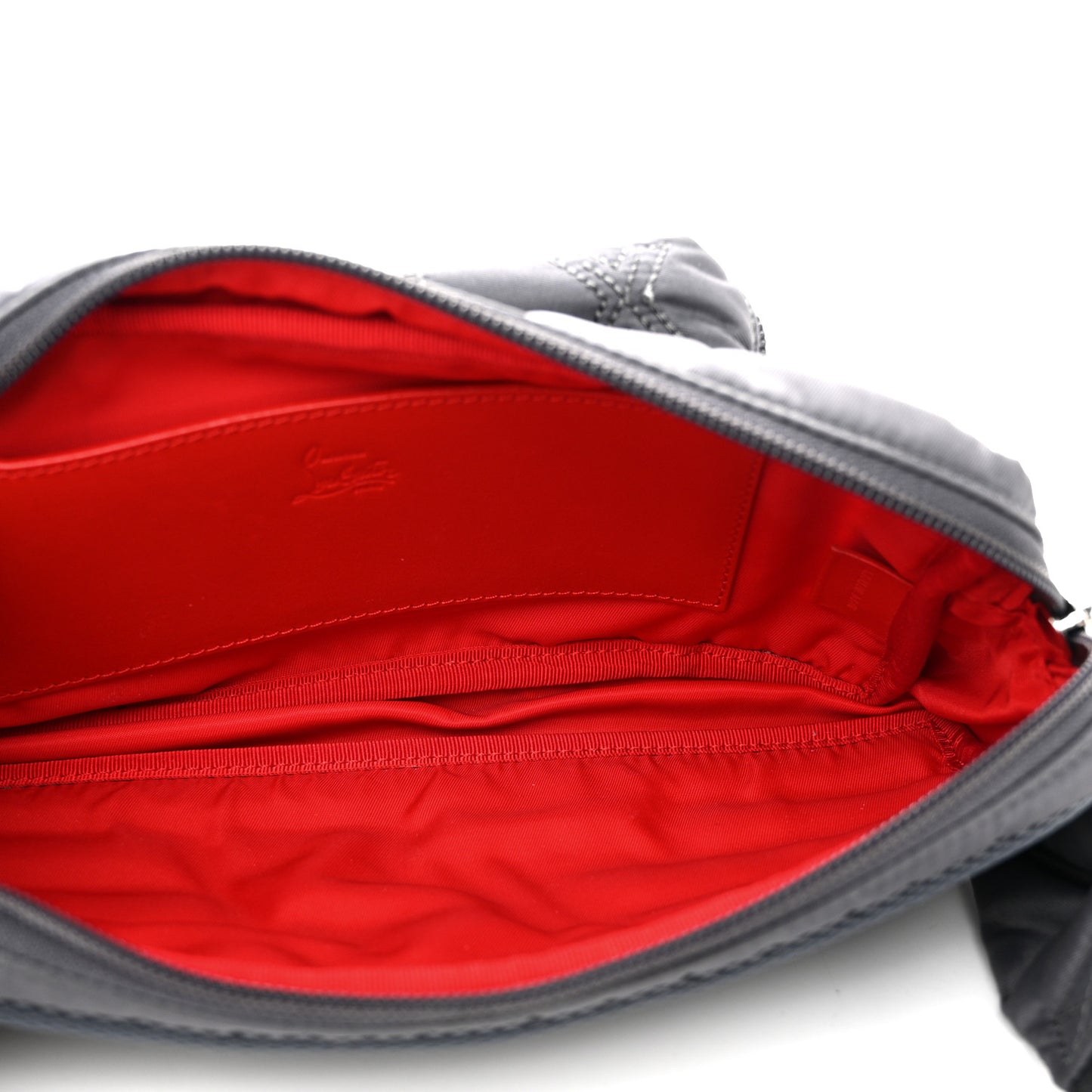Nylon Loubideal Sneaker Sole Belt Bag Grey