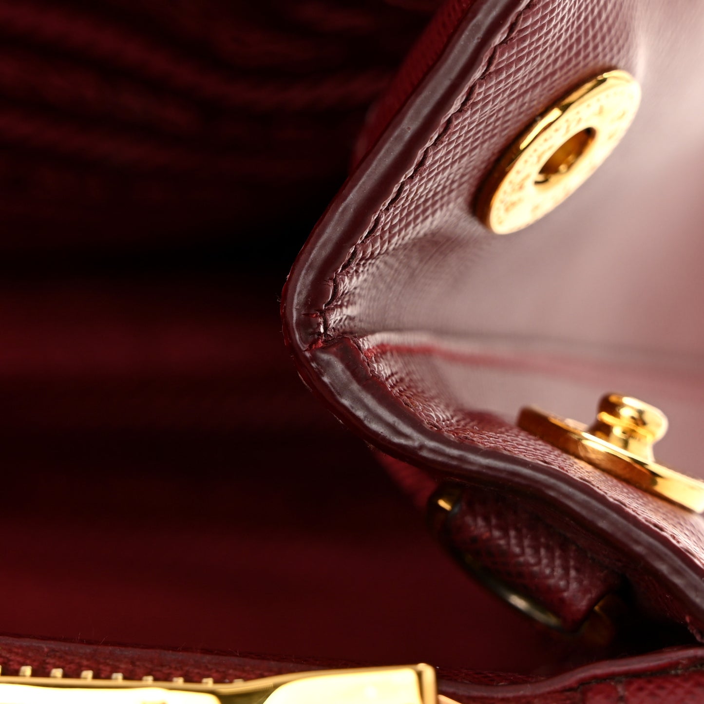 Saffiano Small Galleria Double Zip Tote Cerise